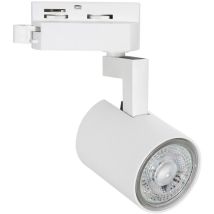 Spot à Douille sur Rail Monophasé Jiuk à Ampoule GU10 Blanc