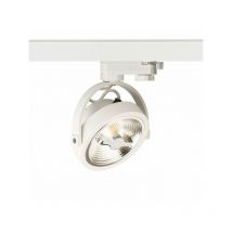 Spot applique led kelly pour rail triphasé Blanc 230V led 12W 24à'° 3000K