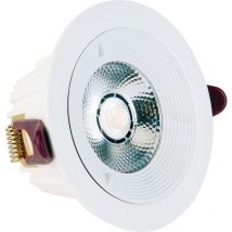 Spot cob led downlight rond blanc dimmable 7W (Eq. 56W) Diam 98mm 4000K 36°