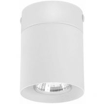 Spot de Plafond Blanc h: 10,5 cm ø 8 cm Étroit GU10 Métal Spot de Montage en Surface Cuisine Salon Couloir