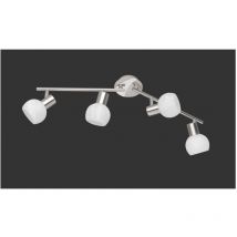 Iperbriko - Spot de plafond orientable Antibes Nickel - 4 led