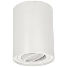 Edo Solutions - Spot de plafond plafonnier en saillie led skand 1 Blanc GU10 IP20 rond blanc EDO777101