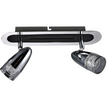 Italux - Applique murale led Albane 2 verre noir encastrable HP-503AC-02M-1341 ch