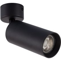 Spot à Douille Aluminium Quartz pour Ampoule GU10 Noir