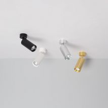 Spot à Douille Aluminium Quartz pour Ampoule GU10 Argent