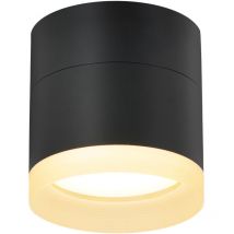 Spot en saillie Gbly led Rond - Spot de Plafond Noir 5W Petit Spot Lumière en saillie GX53 Blanc Chaud Spot en saillie Plat Spot de Plafond 3000K
