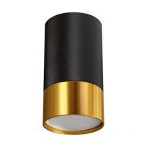 Spot en Saillie noir et or pour Ampoule GU10 - silamp
