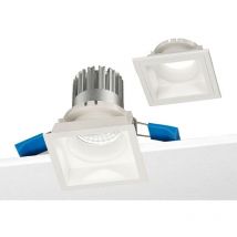 Spot encastré carré LED Nobile 8.5W 3000K double cadre Blanc D1S/40/3K/W