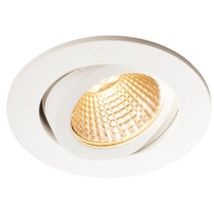 Spot encastre led 6.6W interieur alu brosse rond ø 82mm orientable 3000K 580lm 38° 230V non-dimmable IP23 pireq 68 SLV