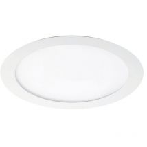 Downlight led encastrable rond Basic led (18W 6000K 405lm) IP44 Ø12x2,1cm coloris blanc