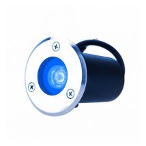 Ecolife Lighting - Spot Encastrable de sol led - 1X1W - Bridgelux - 220V - Bleu