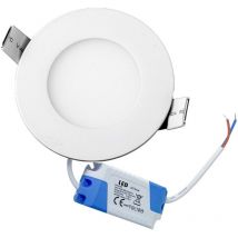 Digilamp - Spot Encastrable Led Downlight Panel Extra-plat 5w Blanc Chaud 3000k