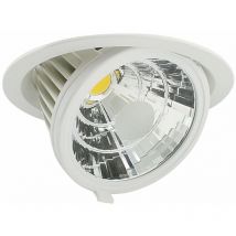 Arlux lighting Spot encastrable Escamotable opale 35W 3500lm - Blanc Neutre