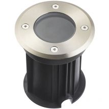 Leclubled - Support Spot Encastrable Sol GU5.3 DC12V Étanche IP67 Rond - perçage 98mm Diffuseur Transparent