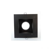 Spot Encastré Fixe Carré 104mm Noir Mat pour Lampe halogène 12V Gx5.3 50W Max Flos 04.6301.14