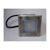 Lumihome - Spot encastré inox carré 100x100x90mm led 5W 6000K 280lm 230V non-dimmable IP65
