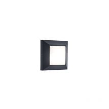 Lutec Helena Applique Murale Extérieure Led En Fonte D'Aluminium Anthracite 10,1x10,1x3,15 Cm 6402101118