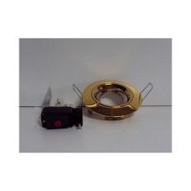 Spot encastré rond fixe 85mm couleur or pour lampe GU5.3 12V (non incl) tempete Trajectoire 113732