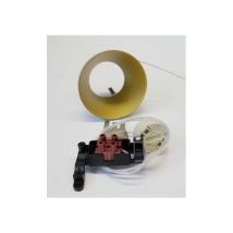 Spot encastre rond fixe dore ø 74mm pour ampoule led GU10 PAR16 50W max alim 230V IP20 kap 80 Flos