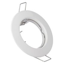 Spot encastré sans lampe rond fixe blanc GU10 Aslo