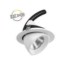 Vision-el - Spot led Escargot boutica - 30W Miidex Lighting blanc-chaud-3000k - blanc