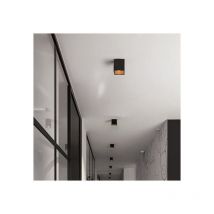 Spot Essentiel Cube Noir Intérieur Cuivré