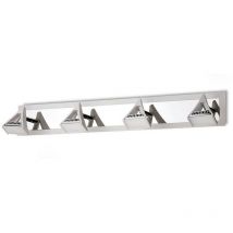 Inspired Mantra Fusion Filippo Linear Spot Light 4 Light led 20W 3000K, 1750lm, Matt White/Polished Chrome, 3yrs Warranty