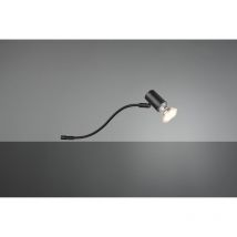 Iperbriko - Spot-Lampe Jade Spiegel verstellbar schwarz IP44 Trio-Beleuchtung