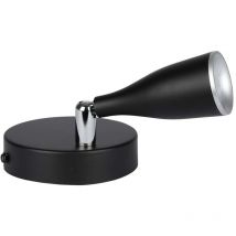 Spot mural led V-tac 4,5W avec tête orientable, Couleur Noir 4000K IP20 218265