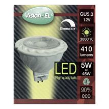 Spot led 6W 12V à culot MR16 blanc chaud dimmable