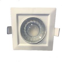 Spot led Carré Encastrable Blanc 8W (60W) - Blanc Naturel 4000K