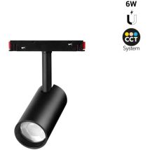 Spot Led Cct Sur Rail Magnétique 48v - 6w Mi Light Noir