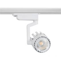 Efectoled - Spot led sur Rail Monophasé 30W Dora Blanc 3000K Blanc chaud