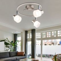 Globo Lighting - Plafonnier spot lampe de salon spot led plafonnier orientable, acrylique chromé, spots orientables, 3x 3,5W 190lm blanc chaud, PxH