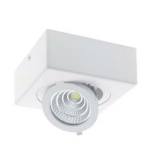 Spot led en saillie 12W cob Ø120mm orientable - Blanc Froid Silumen