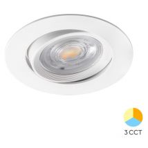 Spot led encastrable 3en1 rond blanc 7W IP20