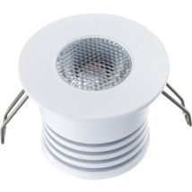 Spot led encastrable Blanc Compact 4W DC12V équivalent 30W - Blanc Naturel 4000K 400lm perçage 27mm