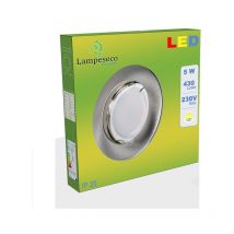 Lampesecoenergie - Spot Led Encastrable Complete Alu Brossé Lumière Blanc Chaud 5W eq.50W ref.763
