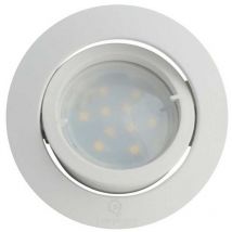Lampesecoenergie - Spot Led Encastrable Complete Blanc Orientable lumière Blanc Chaud eq. 50W ref.193