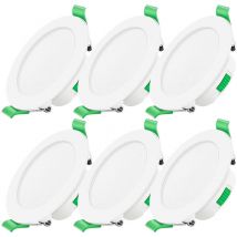Centifree - Spot led Encastrable Dimmable 230V 7W Spot Plafond 3000K 4000K 6500K Étanche IP44 Réglable Plafonnier Encastré pour Salle de Bain, Salon,