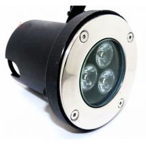 Spot led Encastrable Extérieur IP65 3W 80° - Blanc Froid 6000K -