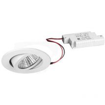 Brumberg - spot led encastrable rond avec convertisseur IP20 230 v 7 w 4000 k 770 lm 38° orientable 30° blanc 39361074