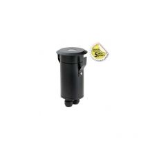 Spot LED Encastrable Sol 1,6W 165lm 30° Ø78mm Étanche IP67 IK09 Rond Noir - Blanc Chaud 2900K percage Ø67mm