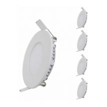 Spot led Extra Plat Rond blanc 12W (Pack de 5) - Blanc Froid 6000K - 8000K Silamp