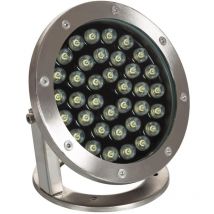Spot LED Fixation au Sol 12V 36W Submersible IP68 4000K Blanc neutre