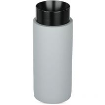 V-tac - Support de spot led GU10 Corps en plâtre cylindrique gris Base en métal noir