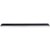 Spot LED Encastrable Magnétique Linéaire 20W Variable Noir Sablé ZAMBELIS - 120 ° - Blanc chaud - 3000K