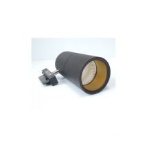 Spot led Noir Laqué 11W 2700K 850lm 230V IP20 pour Rail monophasé duolare Bruck 860432SW