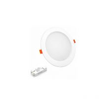 Spot led Encastrable Plat D95 10W IP44 Avec Transfo - 110° - Blanc neutre - 4000K