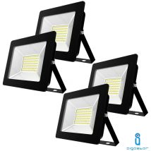 Aigostar - spot led smd 50W slim outdoor IP65 4000K natural 4 pieces